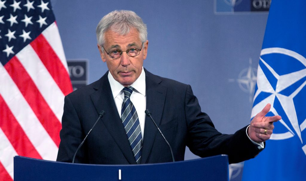 Chuck Hagel blasts states on same-sex benefits policy