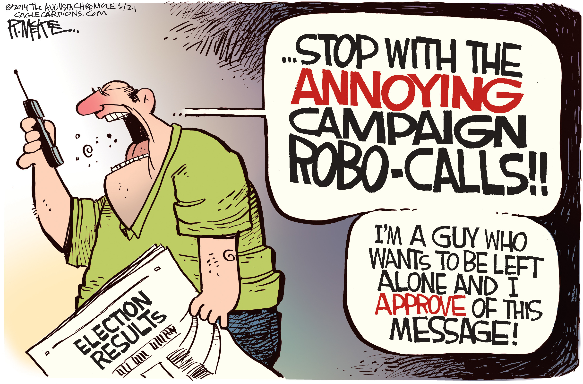 Editorial cartoons: Robocalls