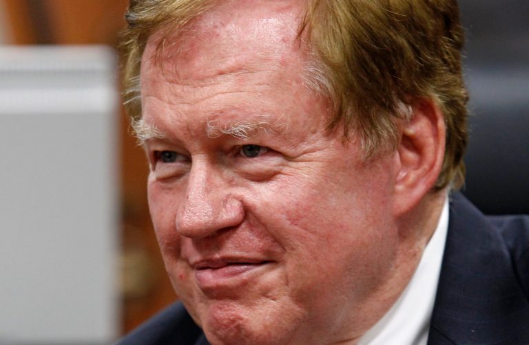   FILE - In this Wednesday, Aug. 28, 2013 file photo, Bob King, the U.S. special envoy for North Korean human rights issues, talks with Japanese National Public Safety Commission Chairman Keiji Furuya in Tokyo. North Korea has rescinded its invitation for King to travel to Pyongyang to seek the release of a detained American, the State Department said Friday, Aug. 30, 2013. (AP Photo/Shuji Kajiyama, File)  