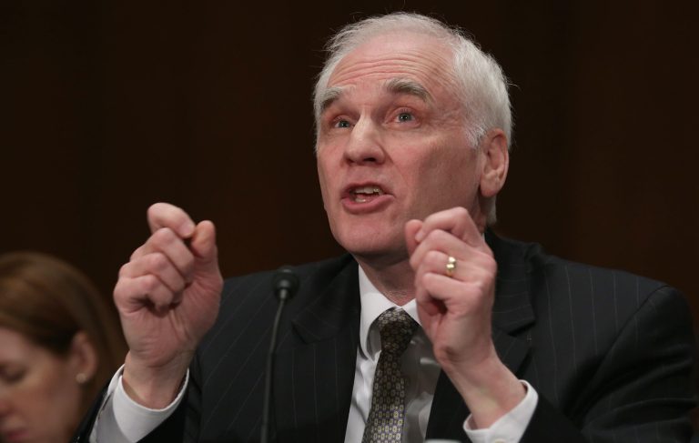 Federal Reserve System Governor Daniel Tarullo testifies before the Senate Banking, Housing and Urban Affairs Committee in the Dirksen Senate Office Building on Capitol Hill Feb. 6, 2014 in Washington. (Photo by Chip Somodevilla/Getty images)