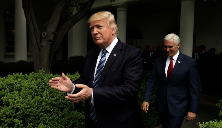 Trump is expected to meet with Republican senators Monday night to urge them to support the bill aimed at repealing and replacing portions of Obamacare. (AP Photo/Evan Vucci)