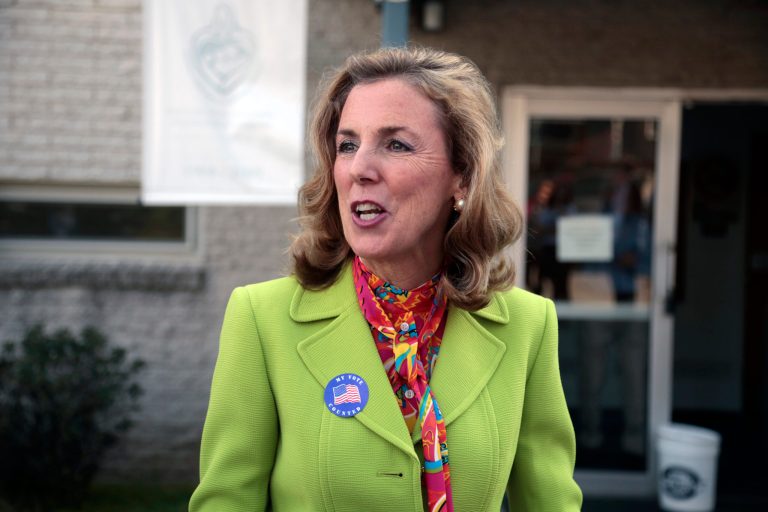 Katie McGinty is currently readying for a general election battle with GOP Sen. Pat Toomey after topping former Rep. Joe Sestak and Braddock Mayor John Fetterman in the state's April 26 primary. (AP Photo/Jacqueline Larma)
