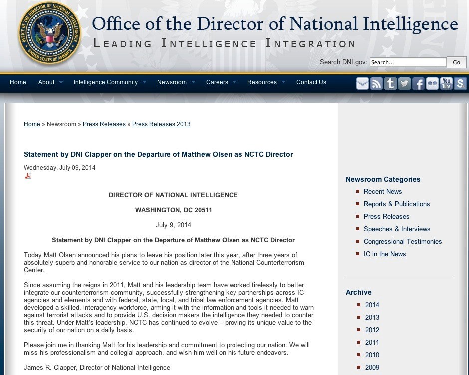 Oops: Intelligence boss muffs ‘rein’ vs. ‘reign’