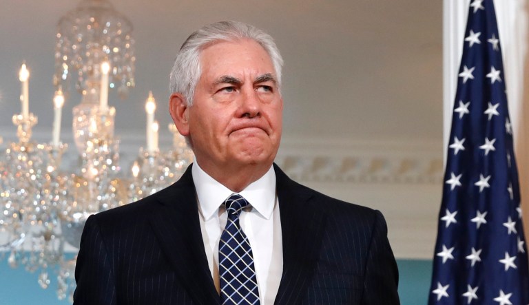 Secretary of State Rex Tillerson is 