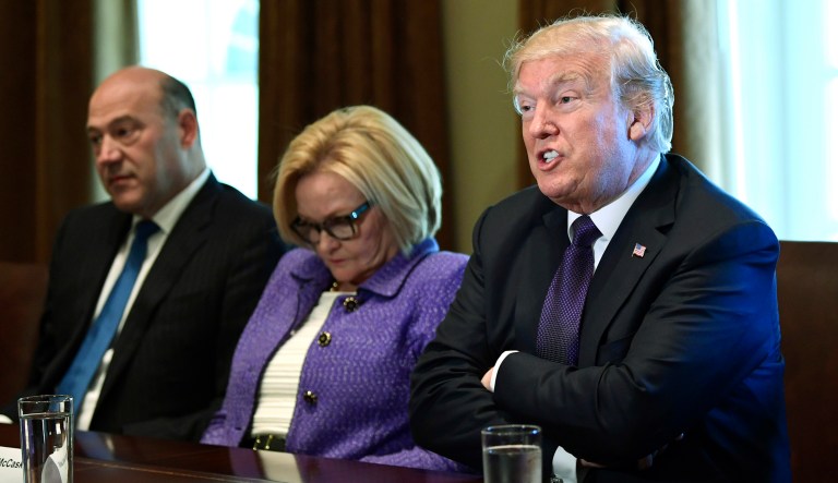 President Trump met with members of the Senate Finance Committee and members of the president's economic team on Wednesday. Trump said he think Senate Republicans 