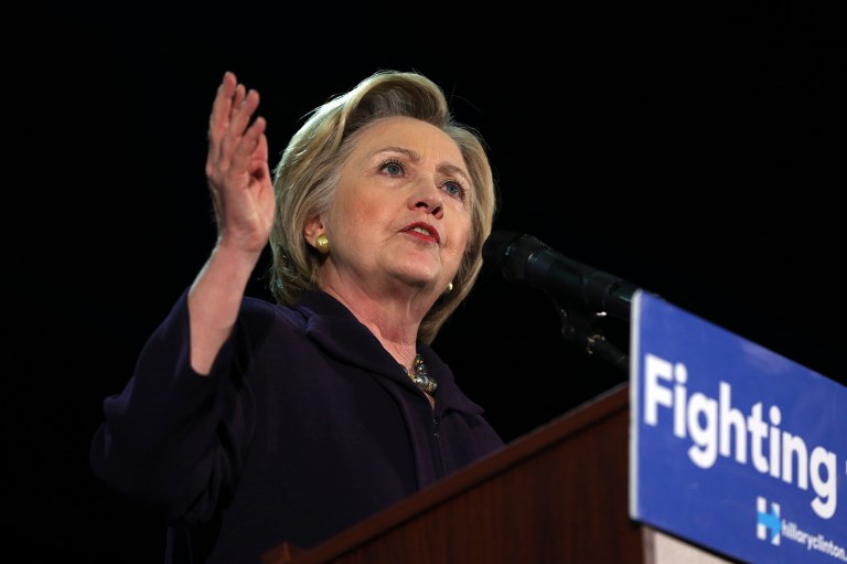 Democratic presidential candidate Hillary Clinton went after Donald Trump over his decision not to release his tax returns ahead of the November general election. (AP Photo/Mel Evans)