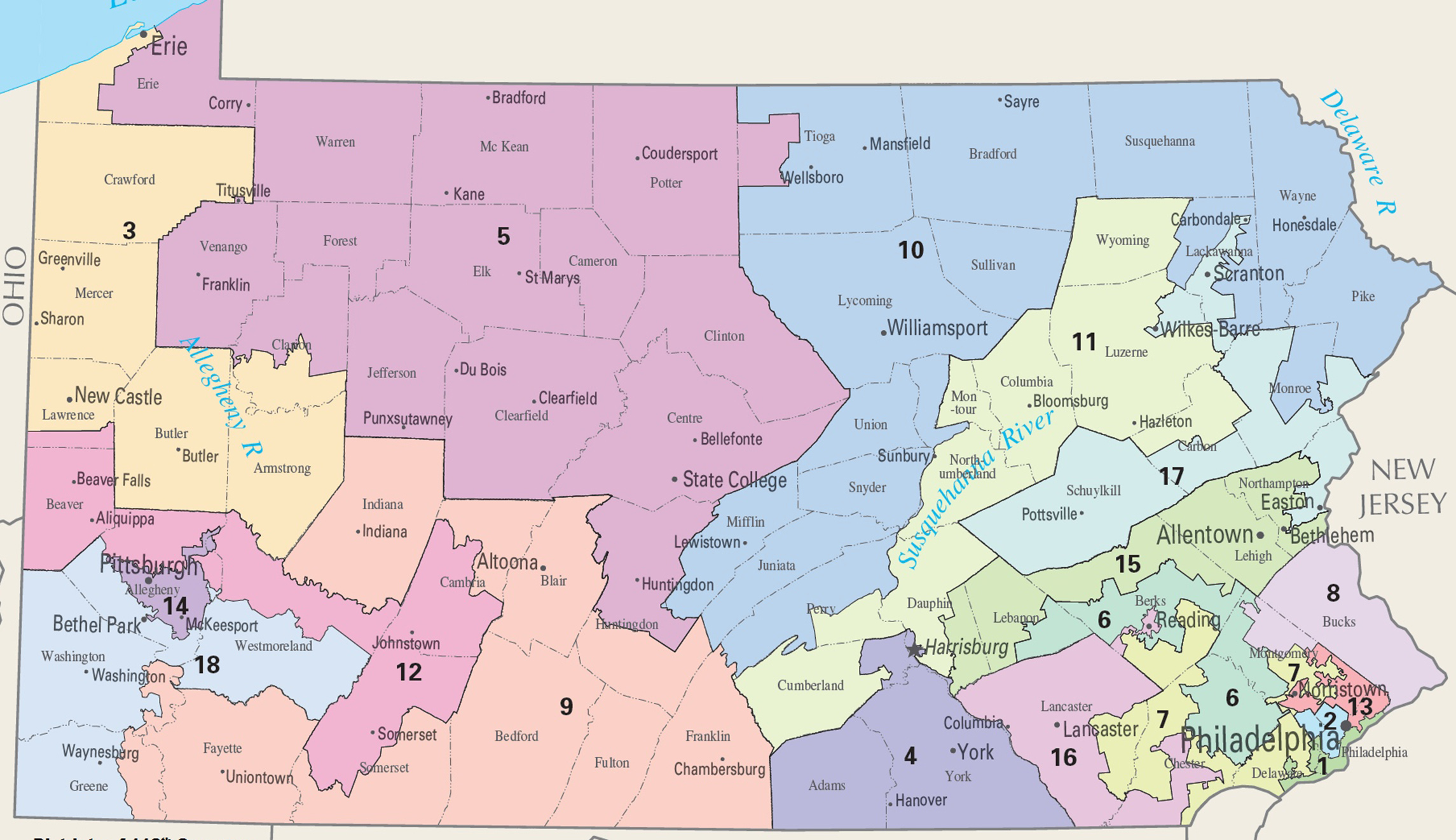 Pennsylvania Supreme Court strikes down state’s congressional map