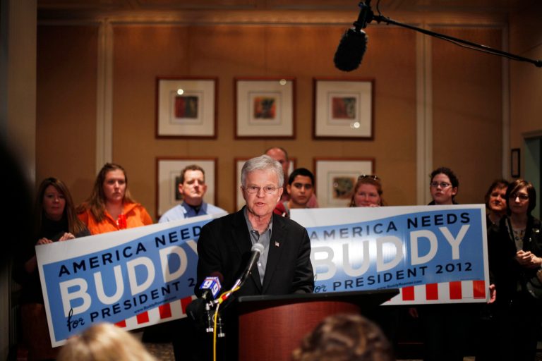 Former Louisiana Gov. Buddy Roemer's 2012 presidential campaign was a focus of the documentary 