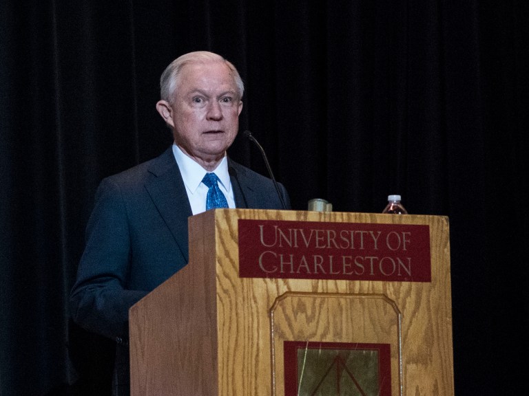A report from CNN said congressional investigators were looking into a possible meeting between Jeff Sessions and the Russian ambassador on April 27, 2016, at the Mayflower Hotel in Washington, D.C. (AP Photo/Sam Owens)