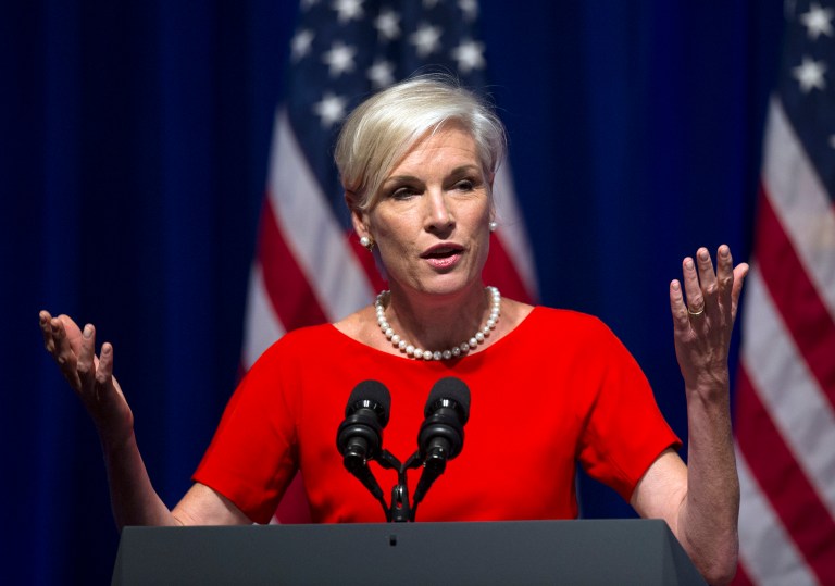 "Under no circumstance should we take Donald Trump's comments yesterday lightly, or dismiss them on his many efforts to walk them back," said Planned Parenthood President Cecile Richards. (AP Photo/Cliff Owen)