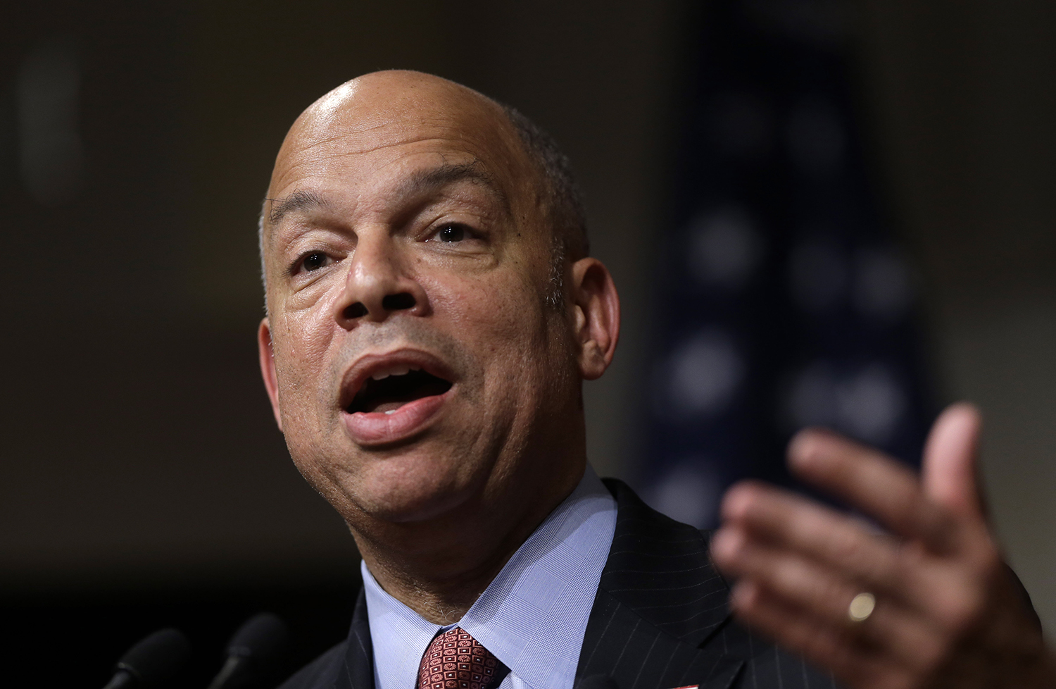 DHS secretary holds press conference during hearing where officials declined to testify