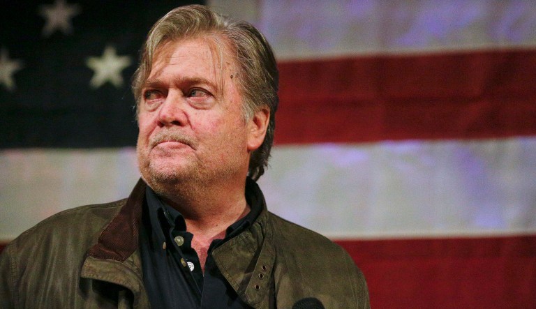 By burning his old boss so publicly, the populist Steve Bannon not only made himself persona non grata, but also drove the president into the arms of the establishment he had campaigned against. (AP Photo/Brynn Anderson)