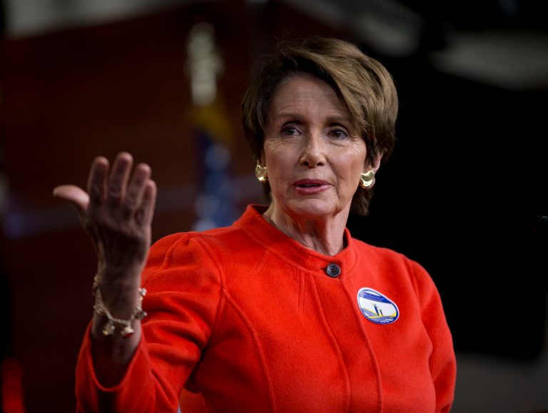 Distrust of President Obama's willingness to enforce border security provisions is no reason not to pass an immigration bill with a path to citizenship for the estimated 11.5 million illegal immigrants in the United States, House Minority Leader Nancy Pelosi, D-Calif., told reporters. (AP/Pablo Martinez Monsivais)