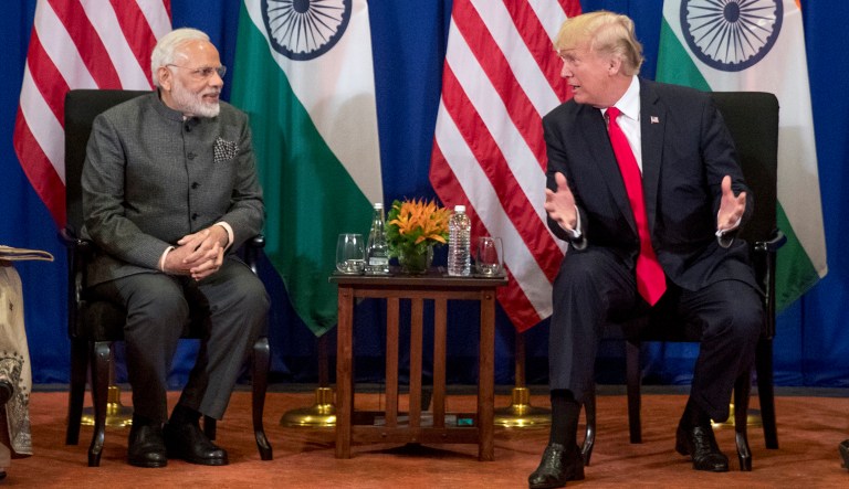 President Trump should work with Prime Minister Narendra Modi to establish free-enterprise zones in India that will allow U.S. companies to make profits and Indian workers to find domestic jobs. (AP Photo/Andrew Harnik)