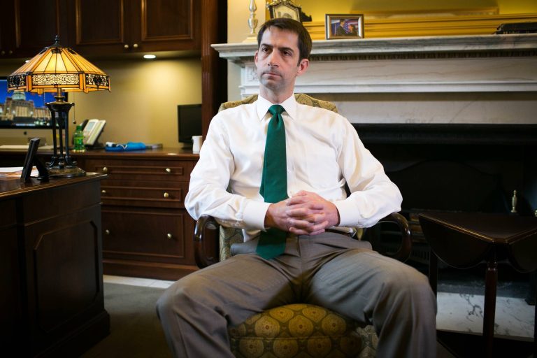 Sen. Tom Cotton, an Arkansas Republican, has retained a focus on an enduring American leadership around the globe in years to come. (Graeme Jennings/Washington Examiner)