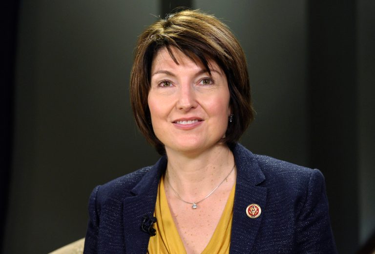 Rep. Cathy McMorris Rodgers, R-Wash., rehearses the Republican response to the State of the Union on Capitol Hill that she will deliver in Washington, Tuesday, Jan. 28, 2014. (AP Photo/Susan Walsh)