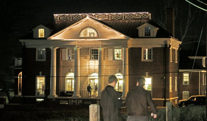 The Phi Kappa Psi house at the University of Virginia in Charlottesville, Va.. Now the Columbia Graduate School of Journalism is about to explain how it all went so wrong. (AP Photo/Steve Helber)