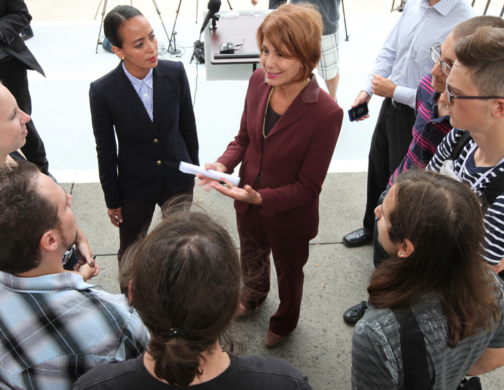 Bergen Record: Buono and Christie turn focus to education