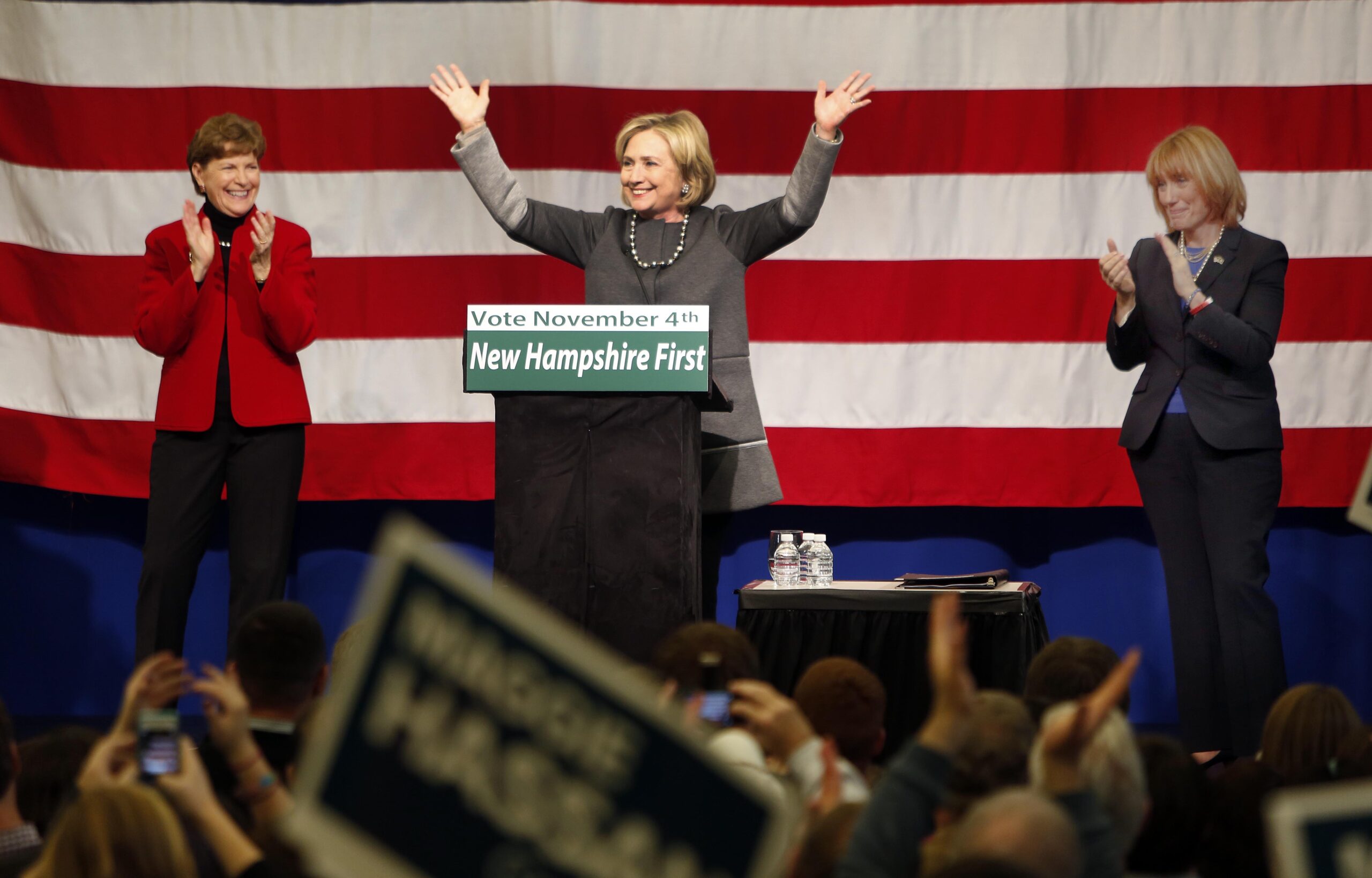 Hillary Clinton returns to New Hampshire for Shaheen, Hassan