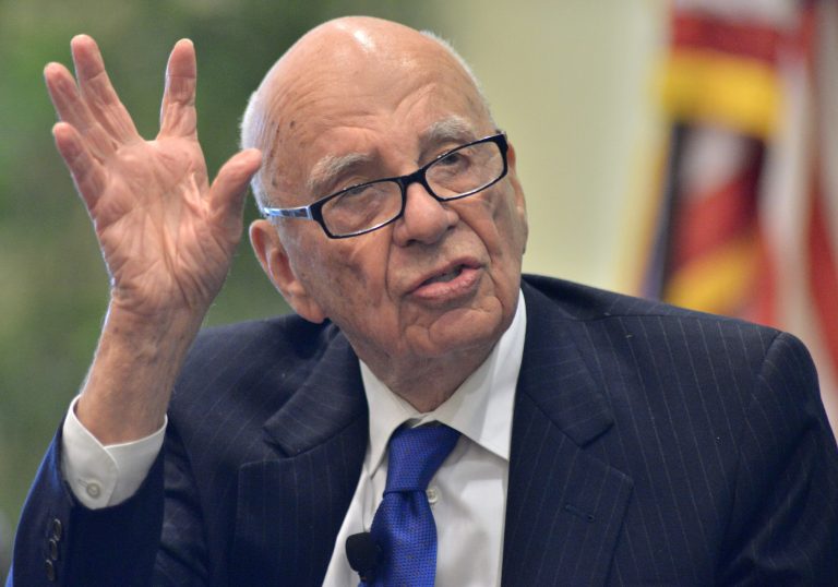 News Corporation CEO Rupert Murdoch, speaks during a  forum on The Economics and Politics of Immigration in Boston at which Murdoch and  New York Mayor Michael Bloomberg spoke, Tuesday, Aug. 14, 2012. (AP Photo/Josh Reynolds)