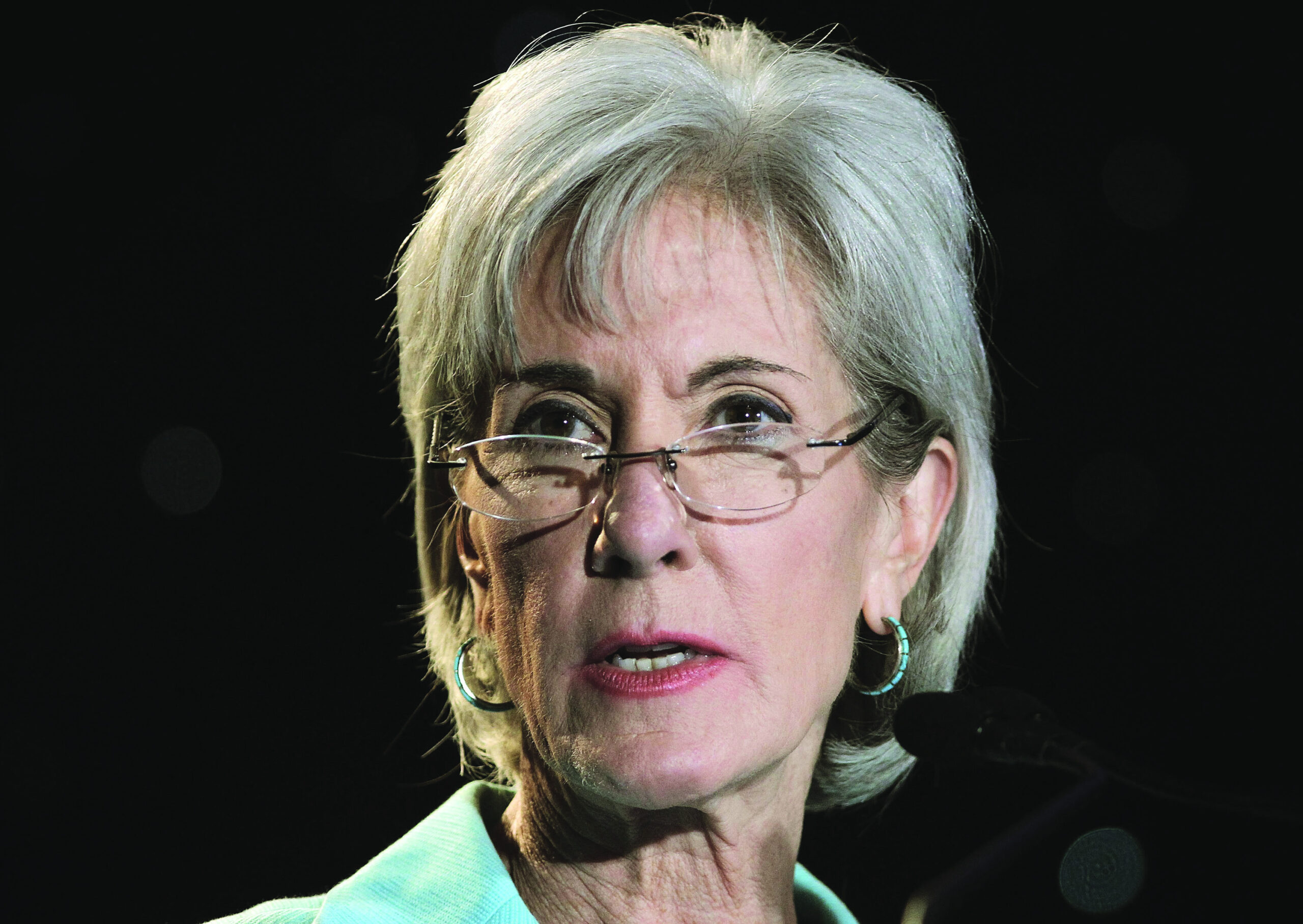 On the slide: Kathleen Sebelius