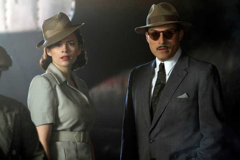   This image released by Sundance Channel shows Hayley Atwell, left, and Rufus Sewell in the Sundance Channel original miniseries 
