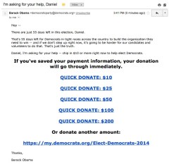 Obama Asks for Donations Before ISIS Speech