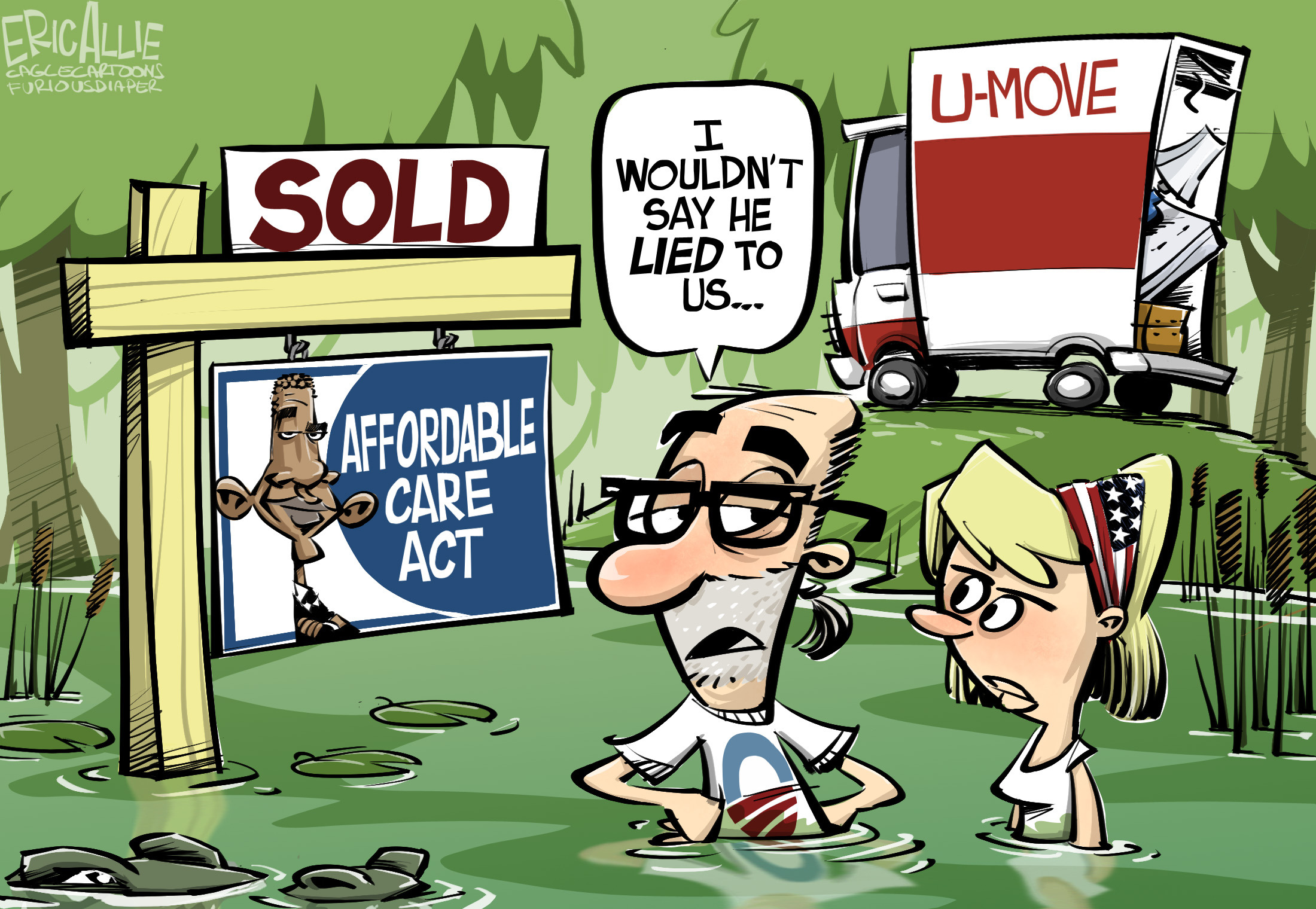 Editorial cartoon: Not a lie?