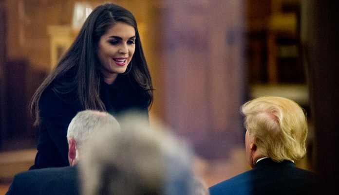 Hope Hicks was one of just three "originals" left in the White House &mdash; staffers who spent the entirety of the 2016 election inside Trump's close circle of advisers and later relocated from New York to Washington to join his administration. (AP Photo/Andrew Harnik)