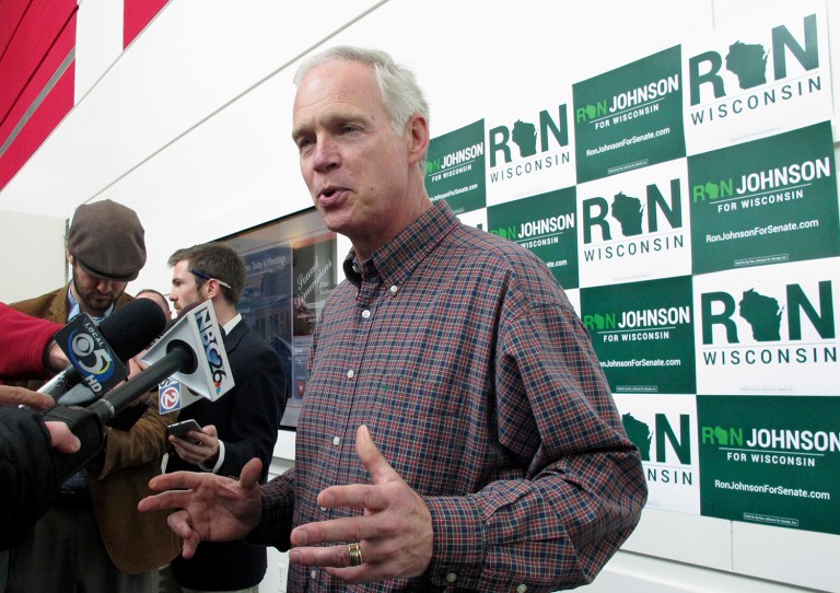 Sen. Ron Johnson, R-Wis., said he disagrees with Donald Trump's proposal to ban Muslims from entering the United States. (AP Photo/Scott Bauer, File)