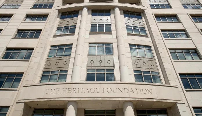 The Heritage Foundation is considering David Trulio as one of four candidates to helm the think tank. If Trulio enters Heritage's sprawling campus on 214 Massachusetts Ave., that's good news for the defense industry. (AP Andrew Harnik)