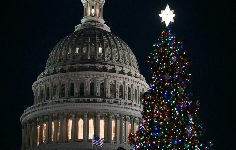 The Senate late Friday managed to pass a short-term spending bill to keep the government open through April, with just an hour to spare before federal funding expired. (Graeme Jennings/Washington Examiner)