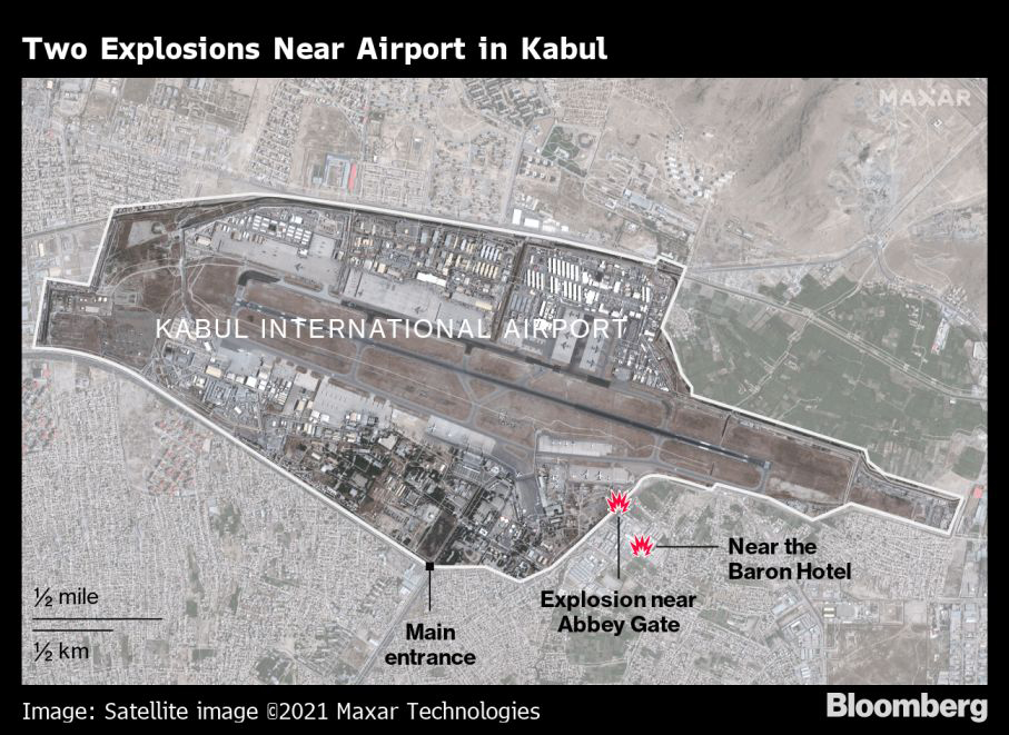 Two Explosions Near Airport in Kabul