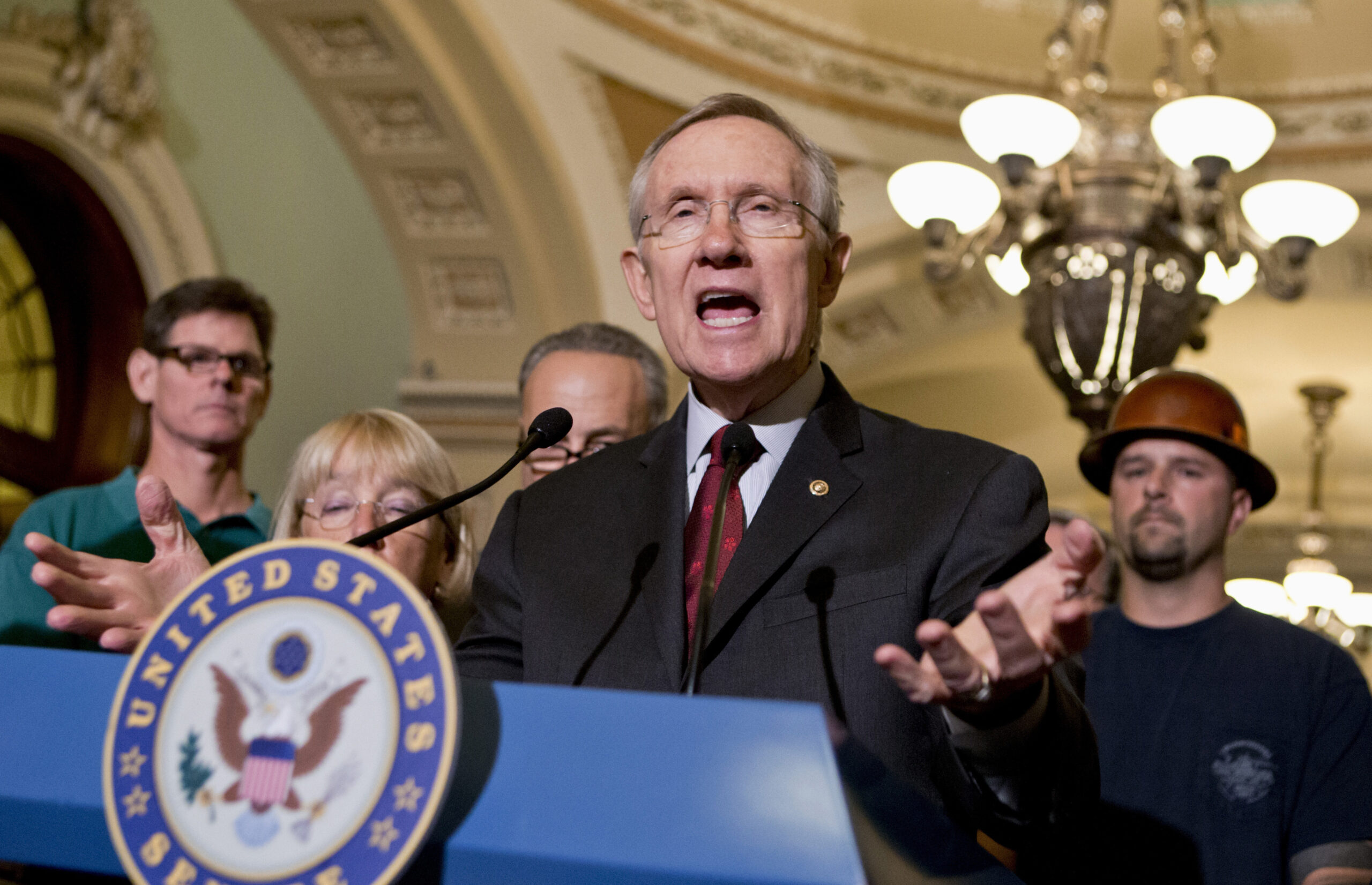 Harry Reid says unions should stop ‘frightening’ people about Obamacare