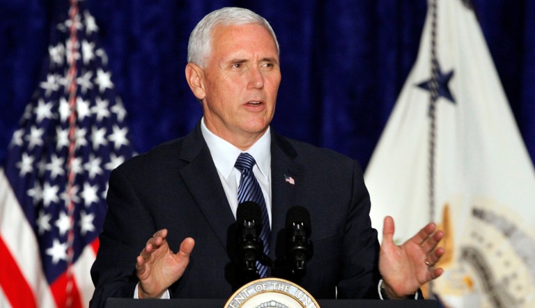 Vice President Mike Pence will travel to Cleveland on Wednesday to meet with small business owners. (AP Photo/Jacquelyn Martin)