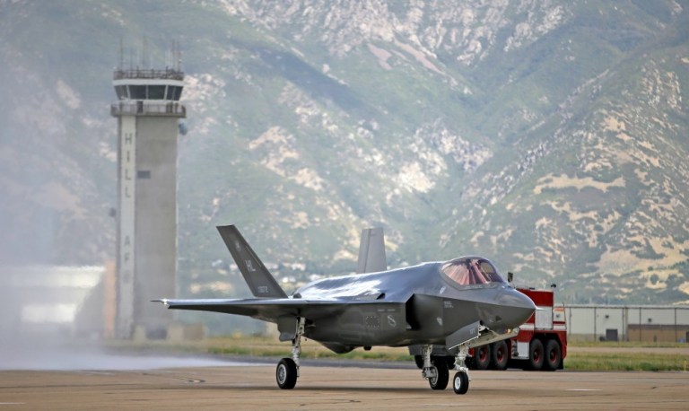 The additional revenue from the F-35 funding boosted Lockheed's per share price to $3.32, up from $2.94 last year. (AP Photo)