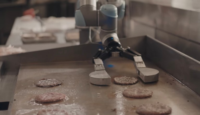 Whether to automate depends upon the relative costs of the two things: the wages paid to labor and the interest paid to capital. (Image courtesy screenshot)