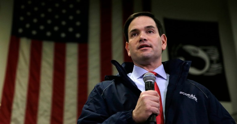 Three late polls confirm that there's been something real happening for Rubio in the last few days. (AP photo/Charles Krupa)