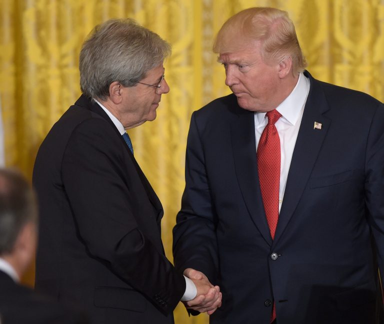 The current Trump doctrine amounts to carrying a big stick, tweeting loudly, and warning foreign actors not to cause too much trouble. (AP Photo/Susan Walsh)