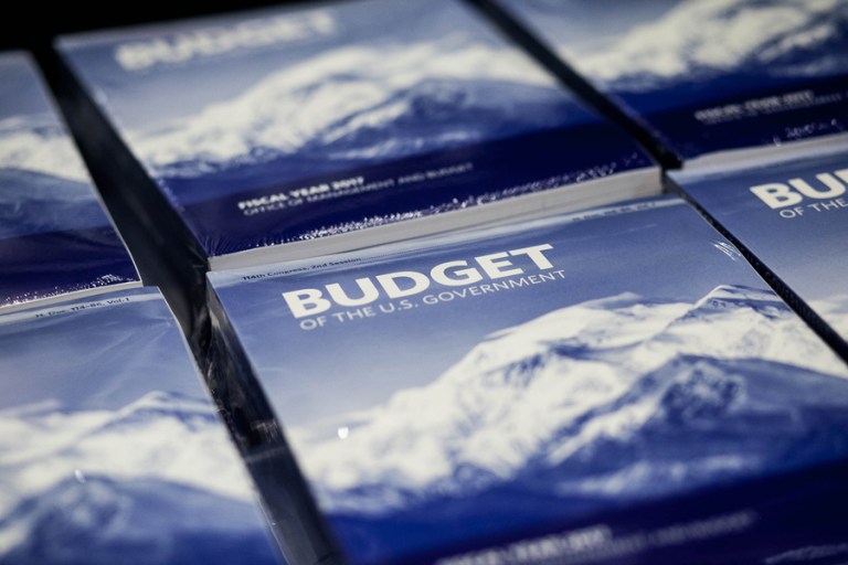 The White House budget sees annual budget deficits in the $400 to $600 billion range over the next 5 years. (Graeme Jennings/Examiner)