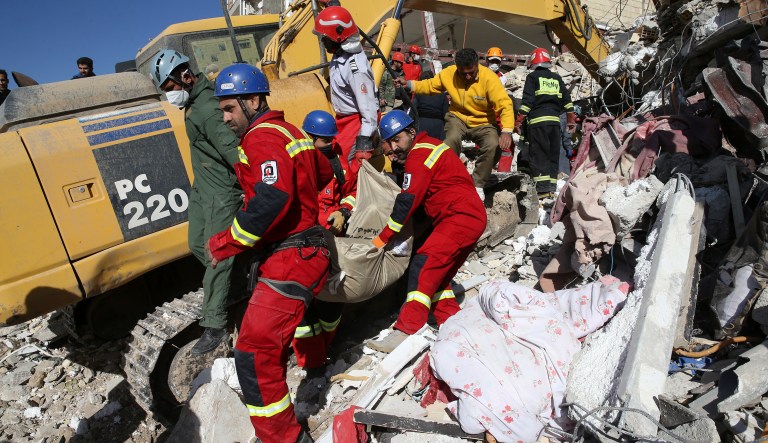 The Iranian regime has already made a debacle of the disaster relief and is preventing aid that already exists in the country from reaching the victims. (AP Photo/Vahid Salemi)