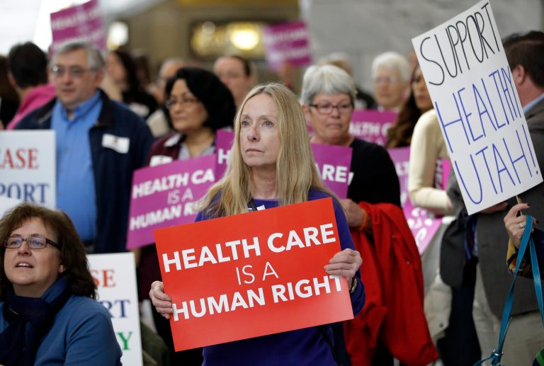 A majority of uninsured people live in states that did not expand Medicaid, according to a new survey. (AP Photo)