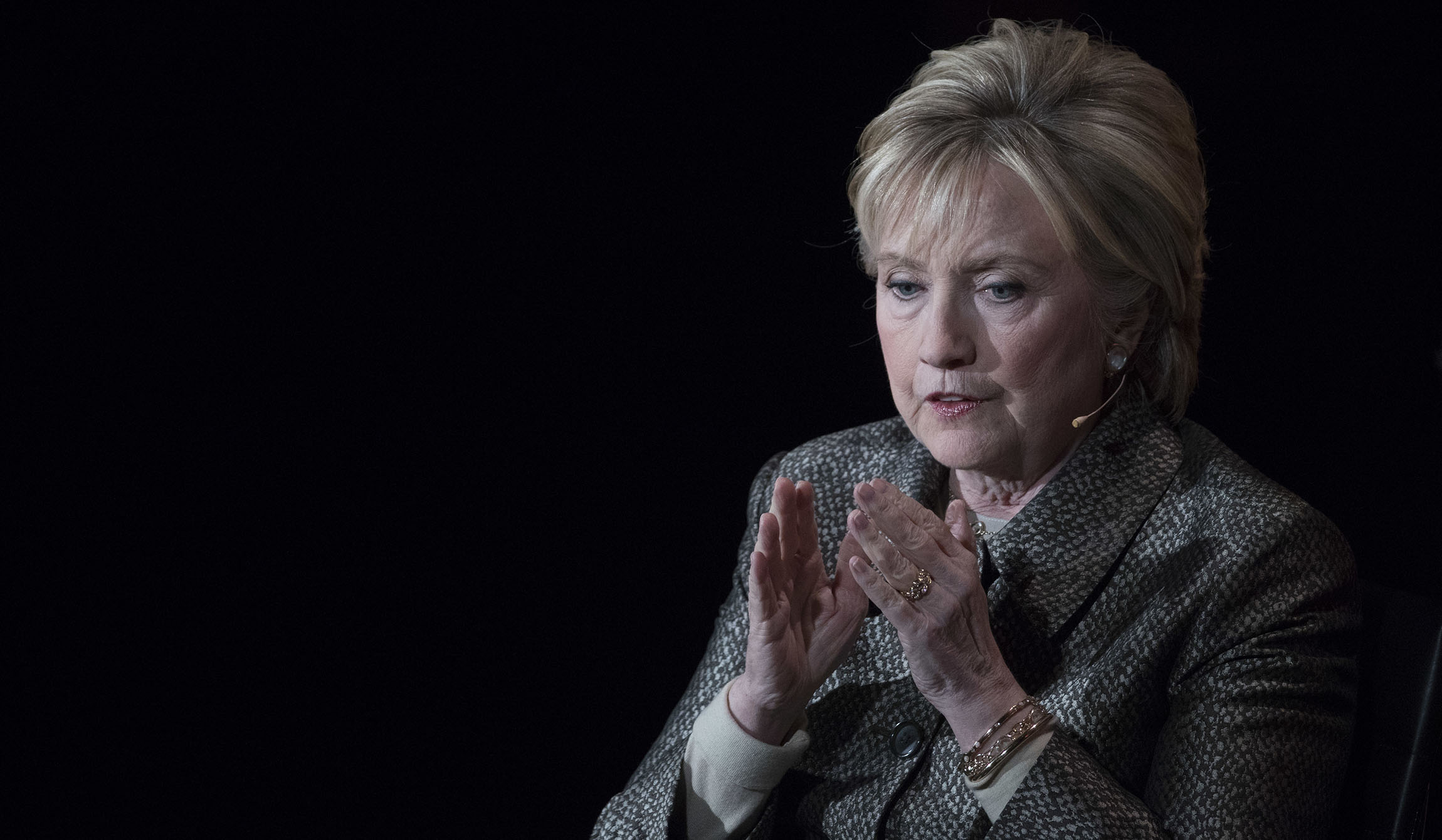 Hillary Clinton imagines an alternate universe in which she is president