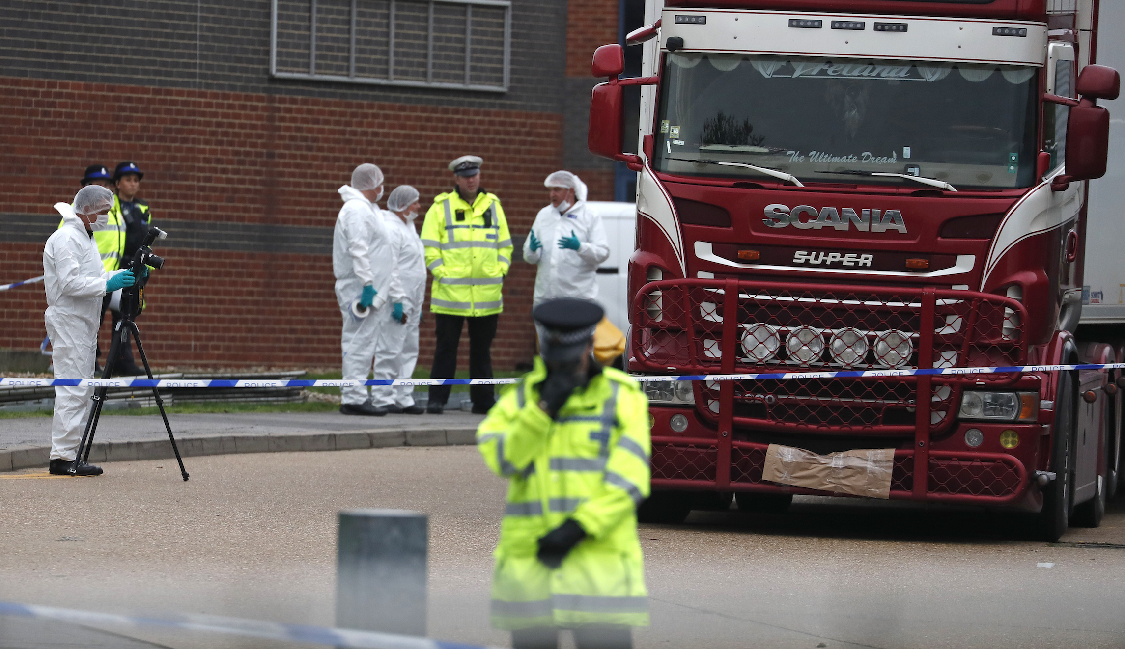 ‘Humanitarian tragedy’: Police arrest eight in connection to truck with 39 bodies found inside