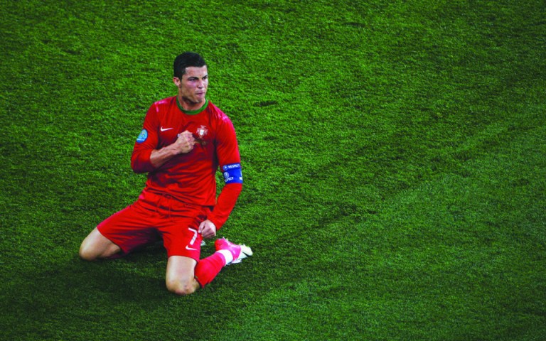 Cristiano Ronaldo dressed out for Portugal.