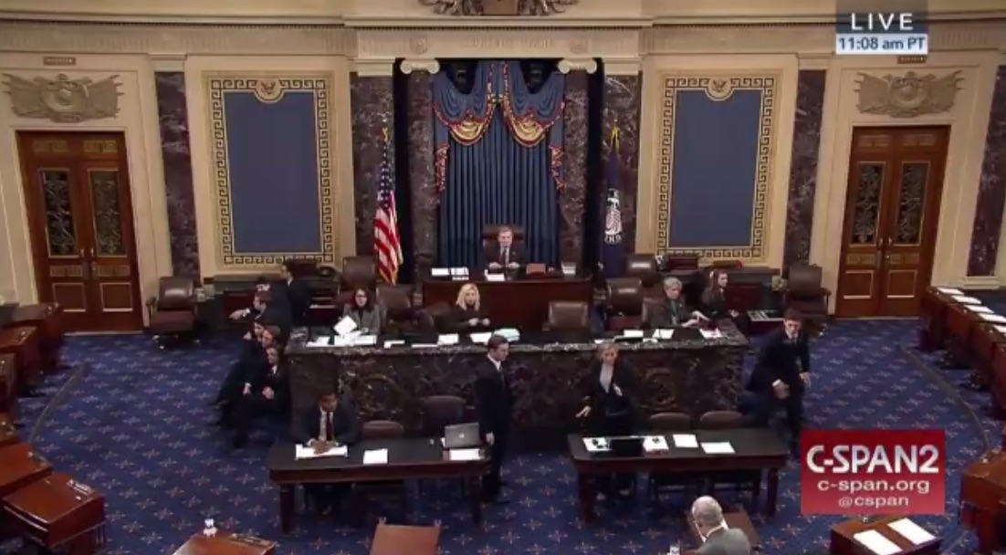 Senate stenographer’s sudden collapse triggers brief recess