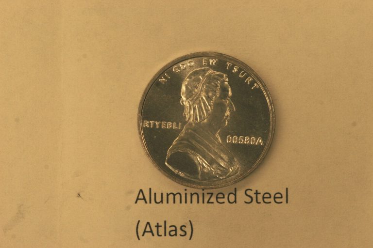   This undated photo provided on Wednesday, Dec. 19, 2012 by the U.S. Mint in Philadelphia shows is a bonneted Martha Washington on a nonsense test piece. The Mint has been testing different materials to find less expensive ways to make coins. (AP Photo/U.S. Mint)  