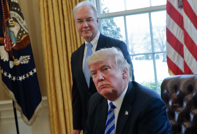 The state blamed uncertainty created by the Trump administration over whether it would enforce Obamacare and whether it would make insurance payments. (AP Photo/Pablo Martinez Monsivais)