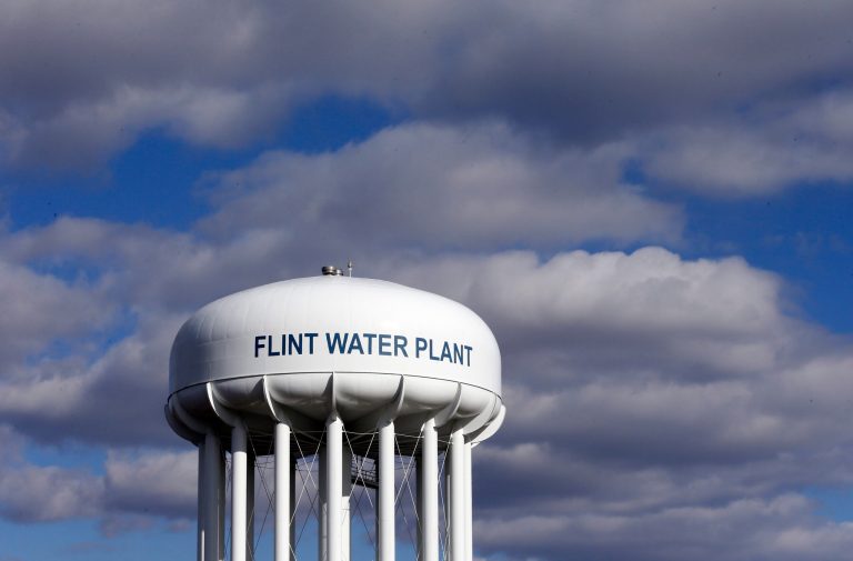 President Obama signed a $10 billion water infrastructure bill Friday that provides $170 million to the city of Flint, Mich., and other communities suffering from lead-contaminated drinking water. (AP Photo/Carlos Osorio, File)