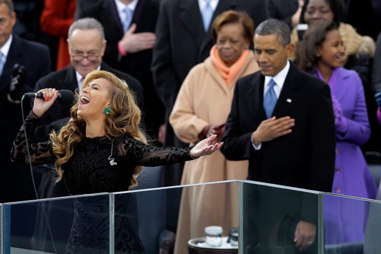 Beyonce sang at President Obama's Inauguration. AP Photo